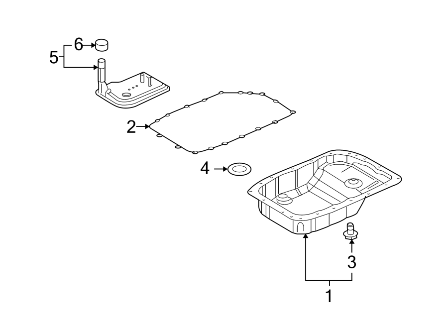 Diagram TRANSMISSION COMPONENTS. for your 2013 Chevrolet Tahoe  LTZ Sport Utility  