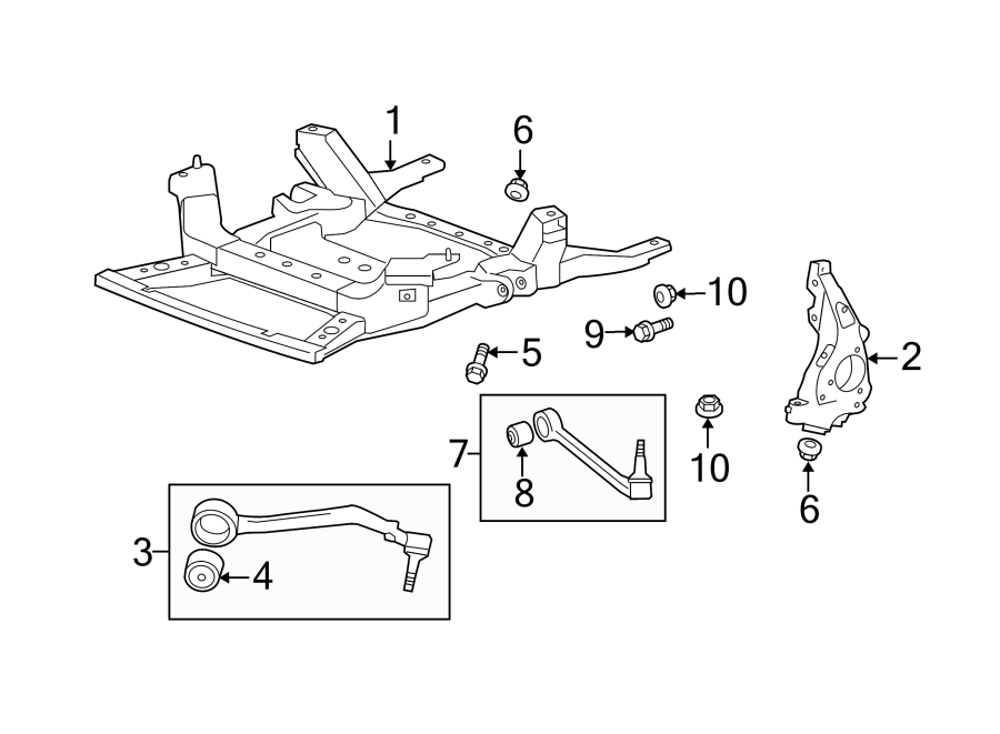 FRONT SUSPENSION. SUSPENSION COMPONENTS. Diagram