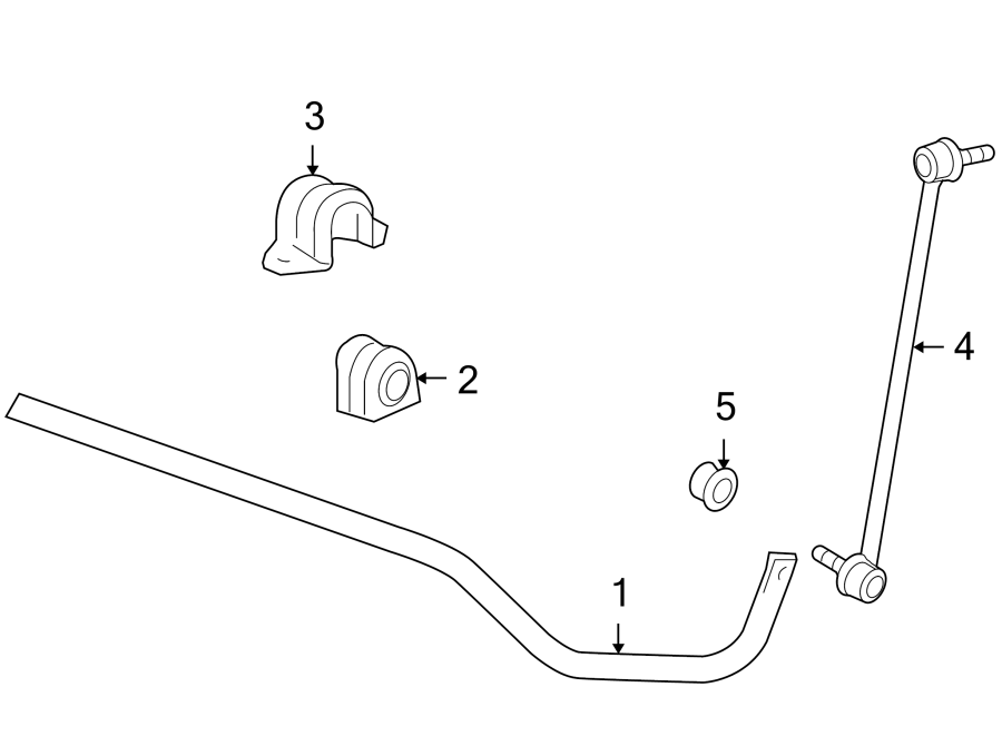 Diagram FRONT SUSPENSION. STABILIZER BAR & COMPONENTS. for your 2012 GMC Sierra 2500 HD 6.6L Duramax V8 DIESEL A/T 4WD WT Extended Cab Pickup 