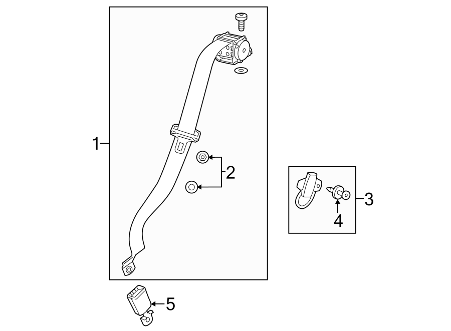 RESTRAINT SYSTEMS. REAR SEAT BELTS.