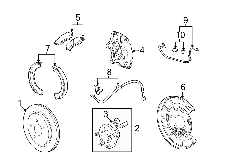 Diagram REAR SUSPENSION. BRAKE COMPONENTS. for your 1988 Chevrolet Camaro   