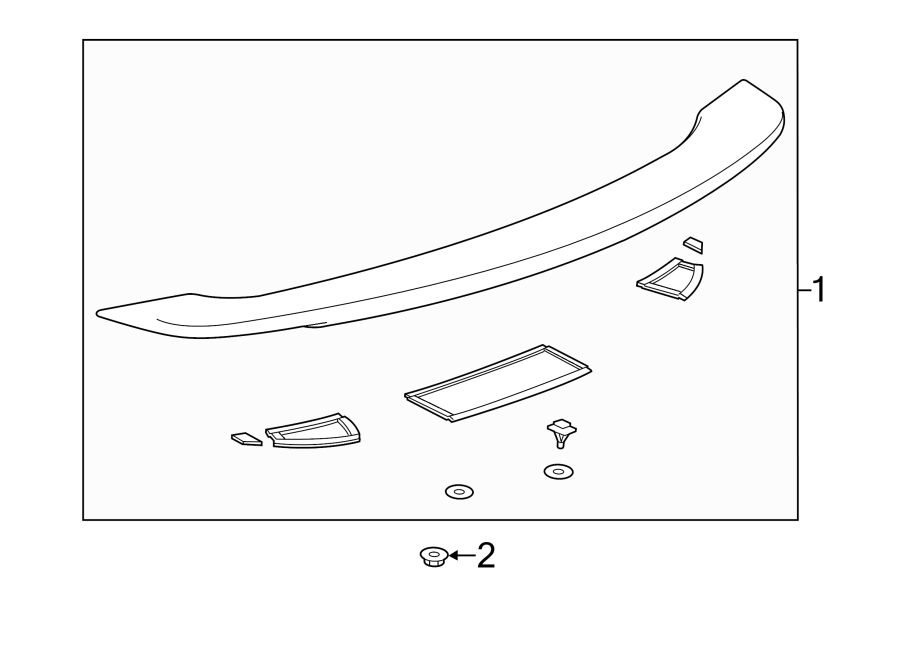 TRUNK LID. SPOILER. Diagram