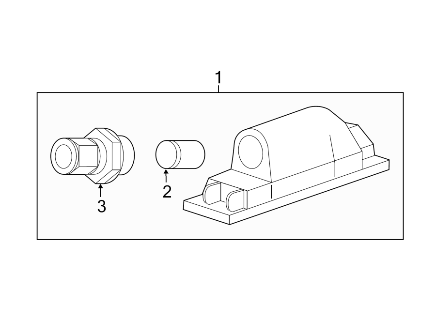 Diagram REAR LAMPS. LICENSE LAMPS. for your 2006 GMC Sierra 2500 HD 6.6L Duramax V8 DIESEL M/T 4WD SLE Standard Cab Pickup 