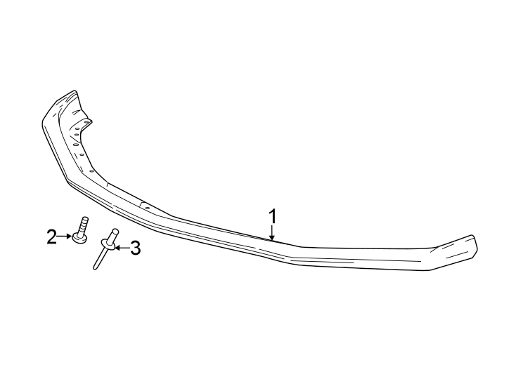 Diagram Front bumper & grille. Front spoiler. for your Chevrolet Camaro  