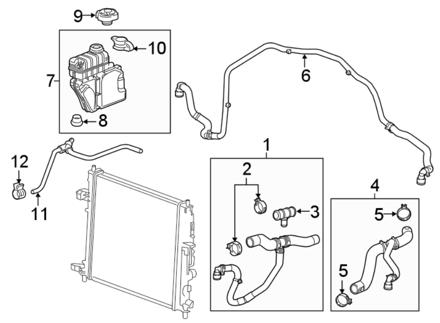 Diagram RADIATOR HOSES. for your 2017 Chevrolet Camaro  LT Convertible 