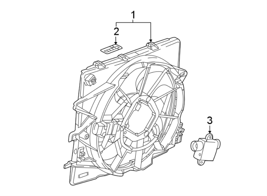 Diagram COOLING FAN. for your 2019 Buick Regal Sportback   