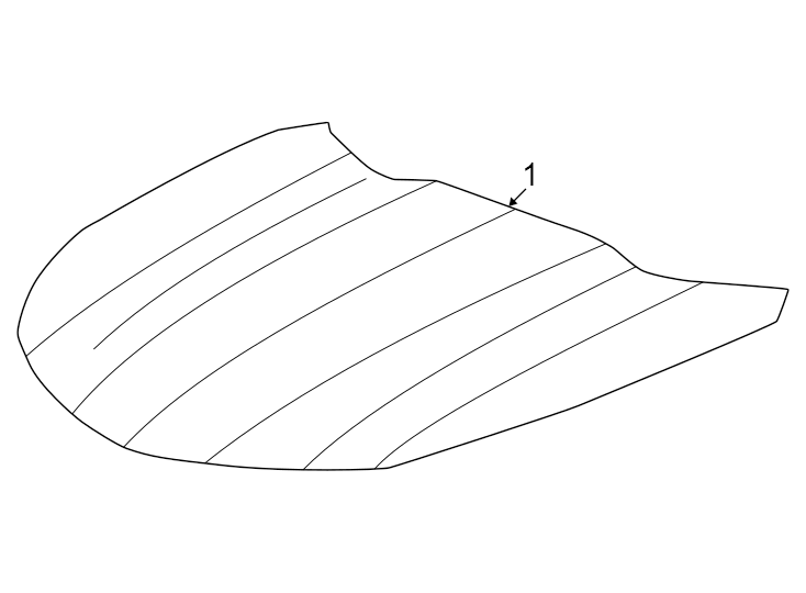 Full size assembly image of Exterior trim. (1/1)