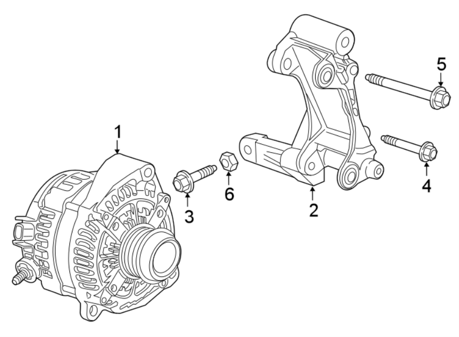 Diagram ALTERNATOR. for your 2012 GMC Sierra 2500 HD 6.0L Vortec V8 FLEX A/T RWD SLE Extended Cab Pickup Fleetside 