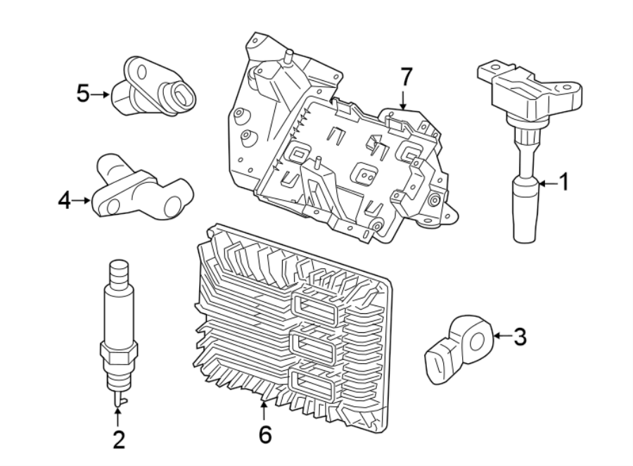 Diagram IGNITION SYSTEM. for your 2020 Chevrolet Camaro 2.0L Ecotec M/T LT Convertible 