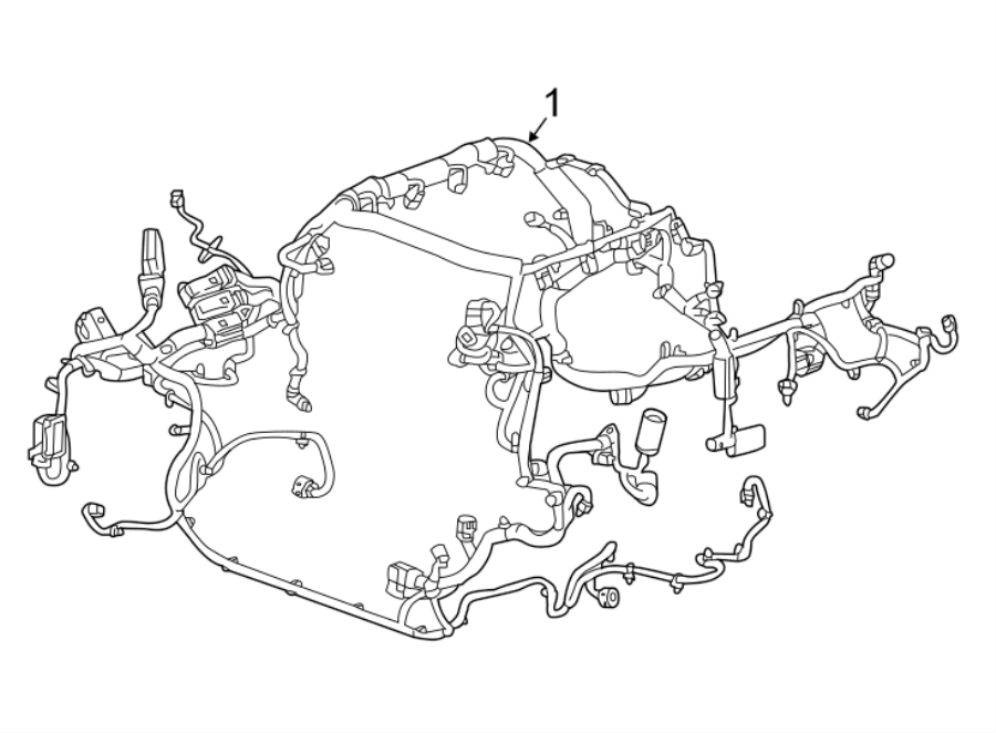 Diagram WIRING HARNESS. for your 2023 Cadillac XT5 Livery Limousine  