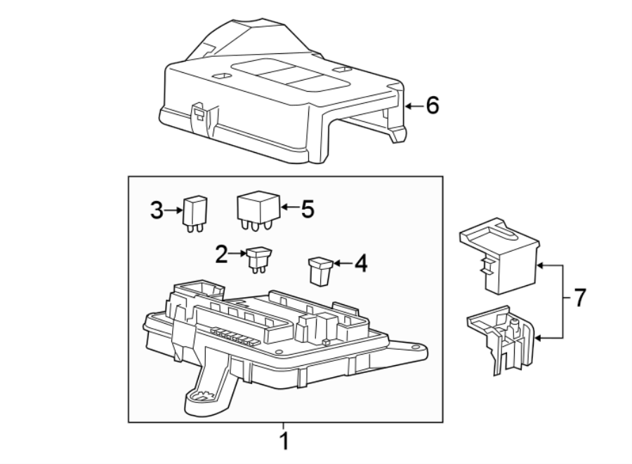 Diagram FUSE & RELAY. for your 2002 GMC Sierra 2500 HD 8.1L Vortec V8 A/T RWD SL Standard Cab Pickup Fleetside 