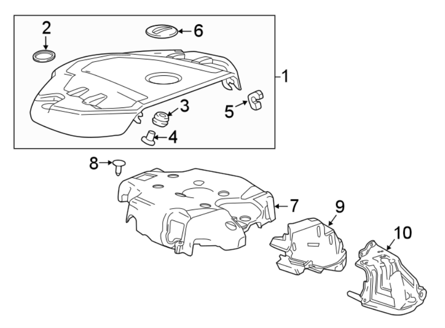 Diagram ENGINE APPEARANCE COVER. for your 1995 Chevrolet Camaro   