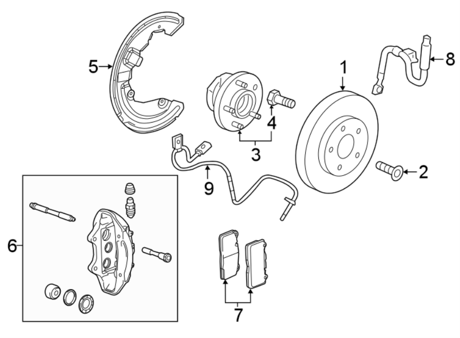 Diagram Front suspension. Brake components. Heater components. for your 2020 Chevrolet Camaro   