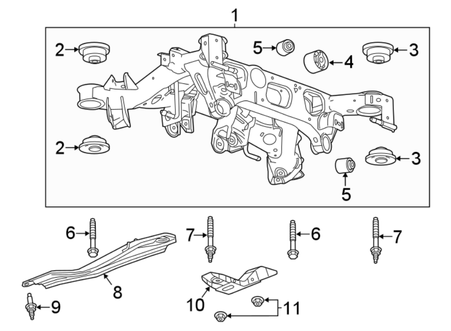 Diagram REAR SUSPENSION. SUSPENSION MOUNTING. for your Chevrolet Camaro  