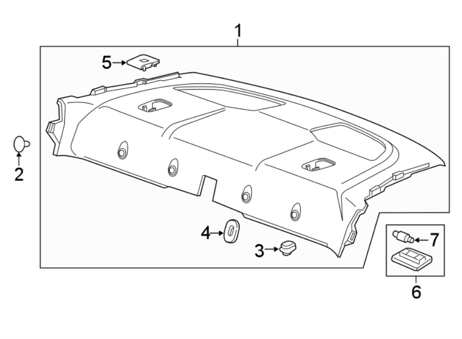 Diagram REAR BODY & FLOOR. INTERIOR TRIM. for your Chevrolet