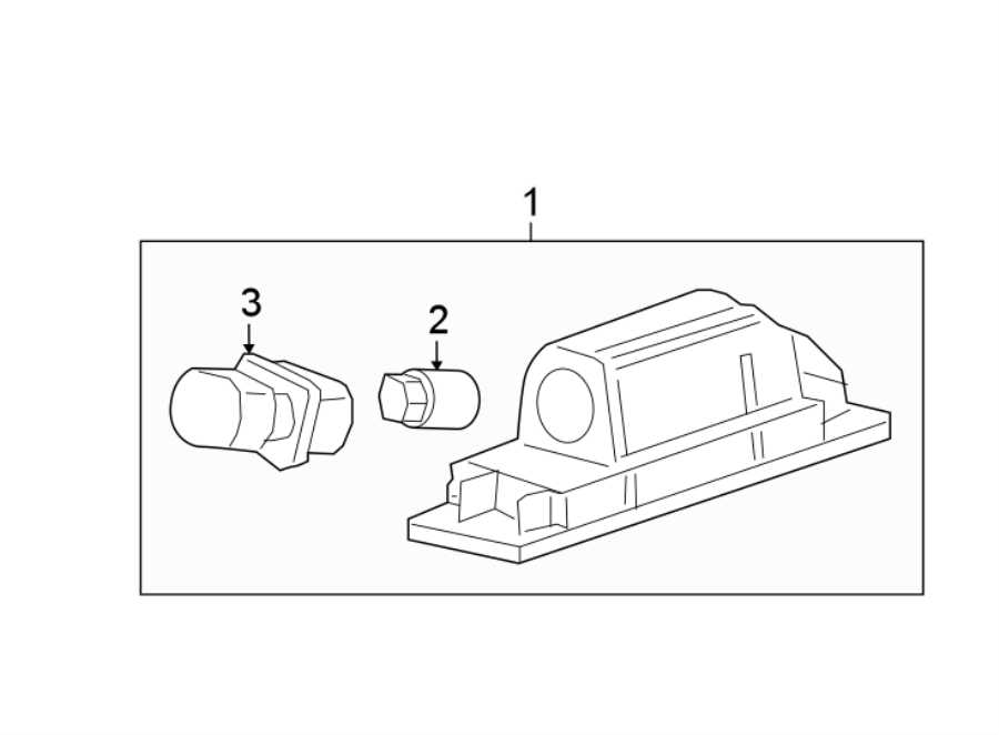 Diagram REAR LAMPS. LICENSE LAMPS. for your 2006 GMC Sierra 2500 HD 6.6L Duramax V8 DIESEL M/T 4WD SLE Standard Cab Pickup 