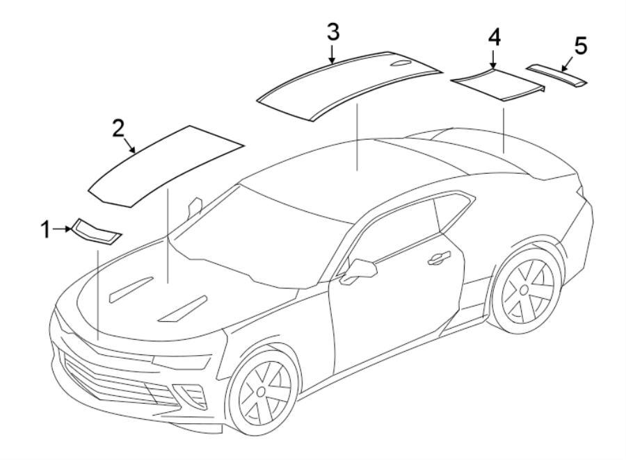 Diagram STRIPE TAPE. for your Chevrolet Equinox  