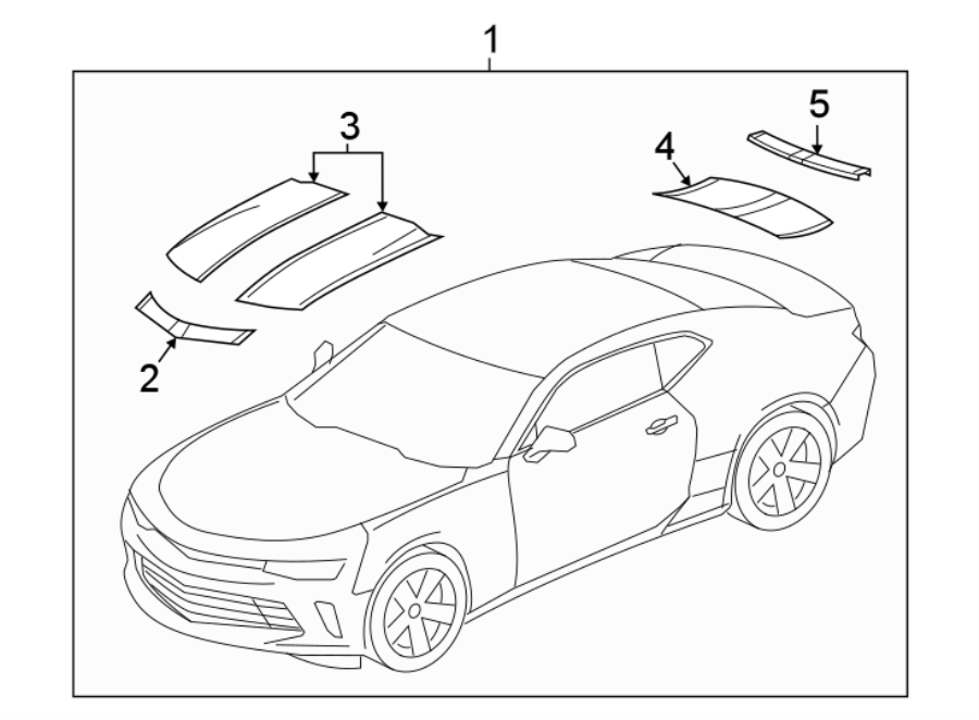 Diagram STRIPE TAPE. for your Chevrolet Equinox  