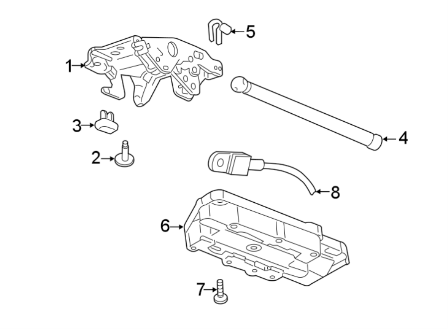 Diagram CONVERTIBLE/SOFT top. Front door. Latch & hardware. for your Chevrolet Camaro  