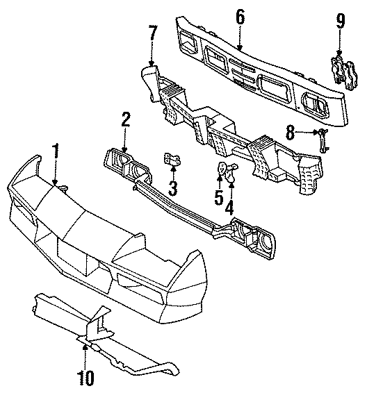 FRONT BUMPER. BUMPER & COMPONENTS.