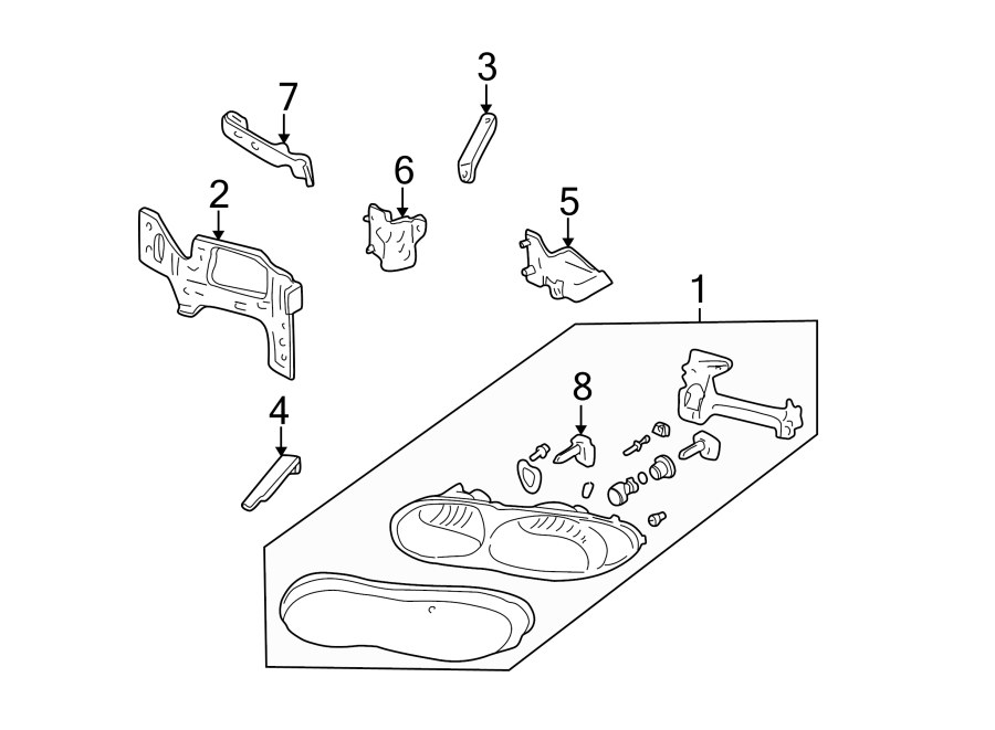 5FRONT LAMPS. HEADLAMP COMPONENTS.https://images.simplepart.com/images/parts/motor/fullsize/CD93025.png