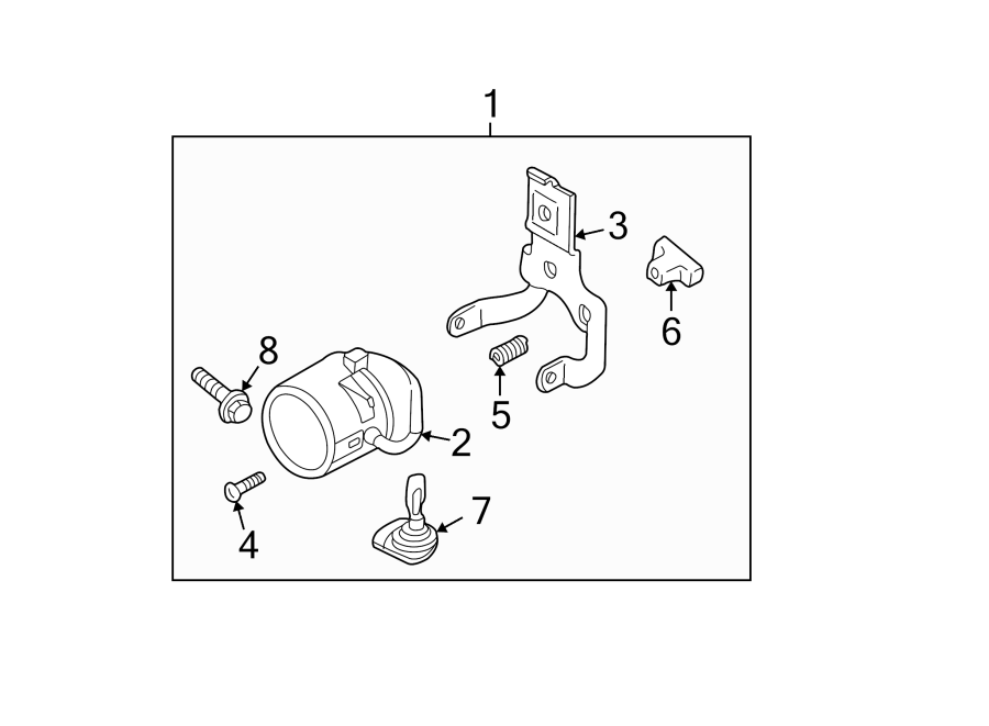 Diagram FRONT LAMPS. FOG LAMPS. for your 2003 GMC Sonoma SLS Extended Cab Pickup Fleetside  