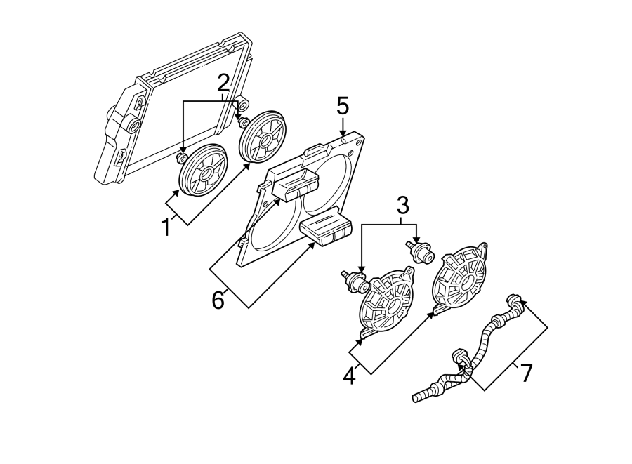 Diagram COOLING FAN. for your 2013 Chevrolet Equinox LTZ Sport Utility  