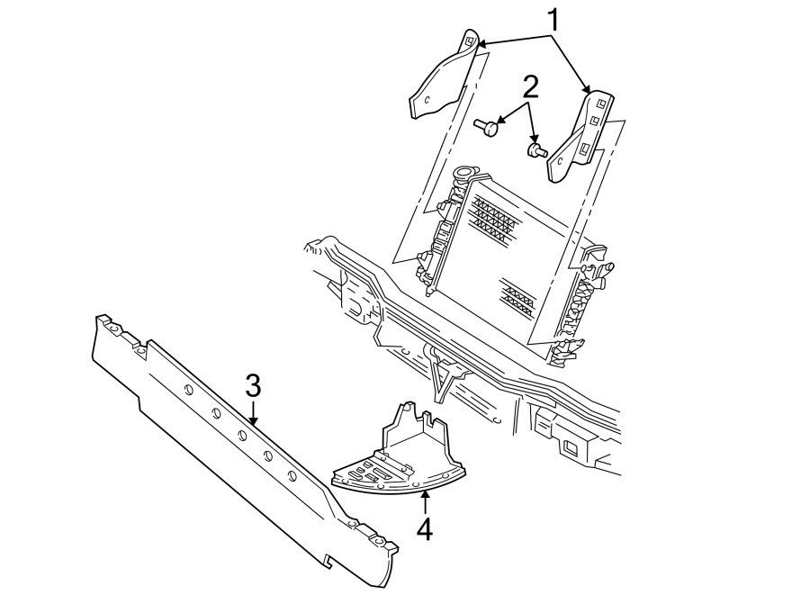 Diagram AIR BAFFLE. for your 2007 Chevrolet Trailblazer   