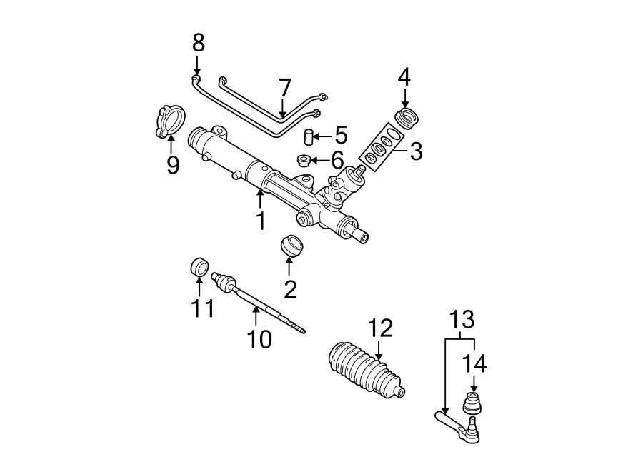 Diagram STEERING GEAR & LINKAGE. for your 2015 GMC Sierra 2500 HD 6.6L Duramax V8 DIESEL A/T RWD SLE Standard Cab Pickup Fleetside 