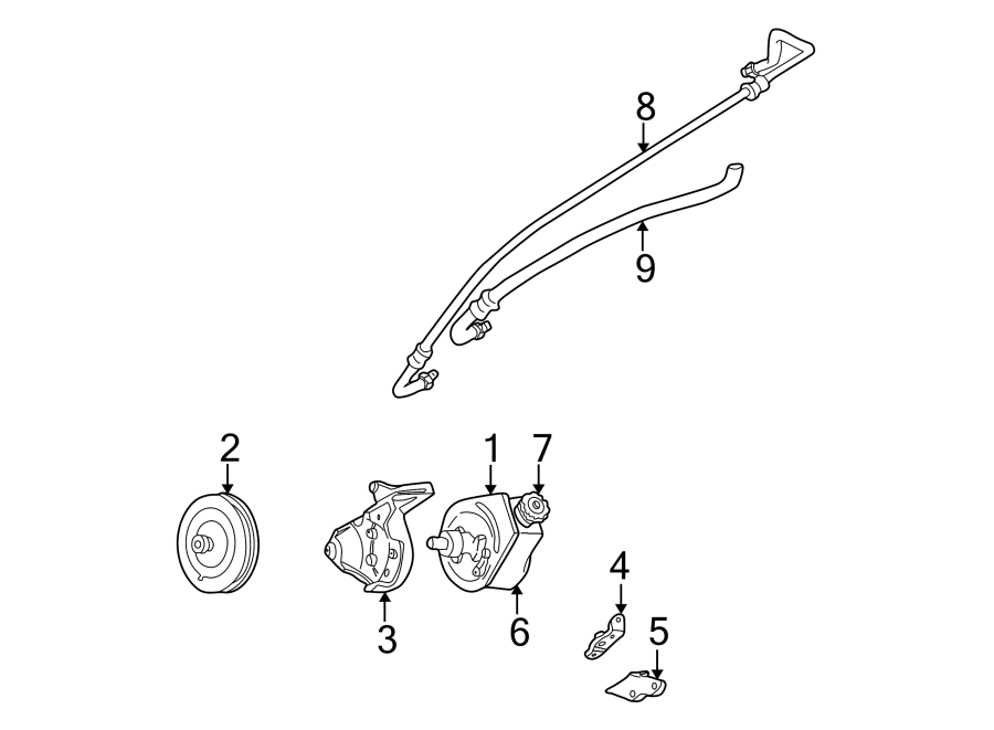 STEERING GEAR & LINKAGE. PUMP & HOSES.