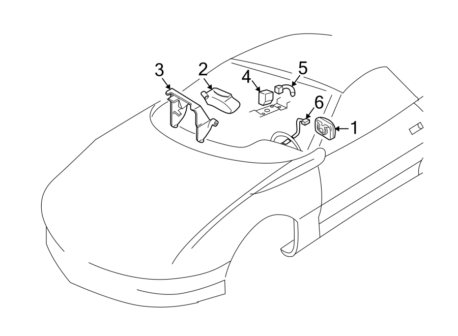 2RESTRAINT SYSTEMS. AIR BAG COMPONENTS.https://images.simplepart.com/images/parts/motor/fullsize/CD93373.png