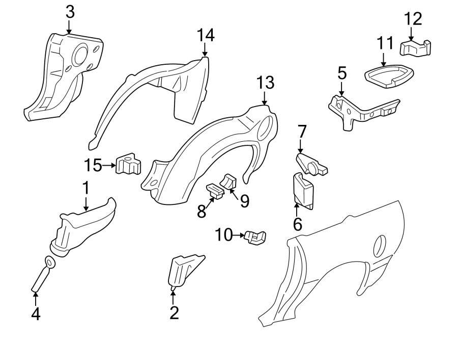 8Quarter panel. Inner structure.https://images.simplepart.com/images/parts/motor/fullsize/CD93495.png