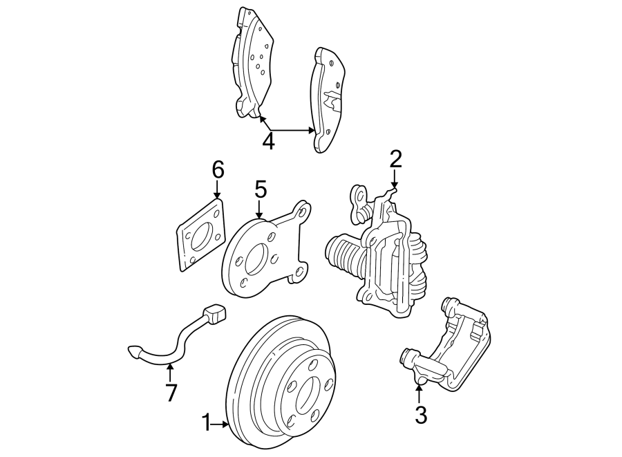 Diagram REAR SUSPENSION. BRAKE COMPONENTS. for your 1995 Chevrolet Camaro   