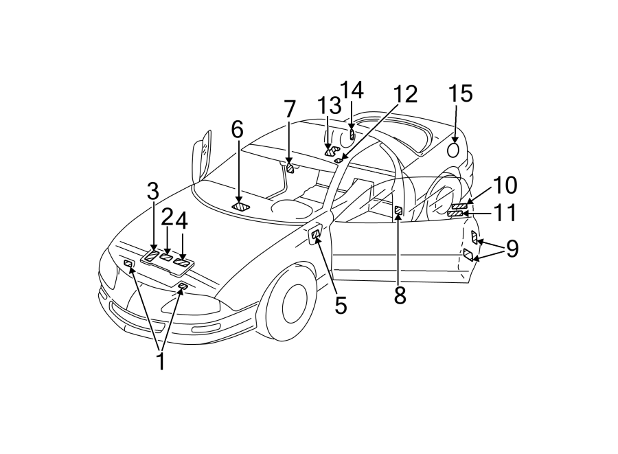 Diagram INFORMATION LABELS. for your 2022 Chevrolet Silverado   