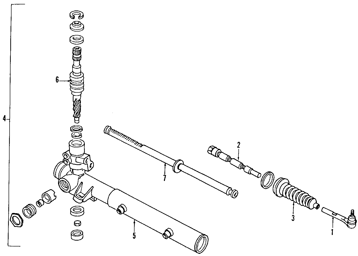 P/S PUMP & HOSES. STEERING GEAR & LINKAGE. Diagram