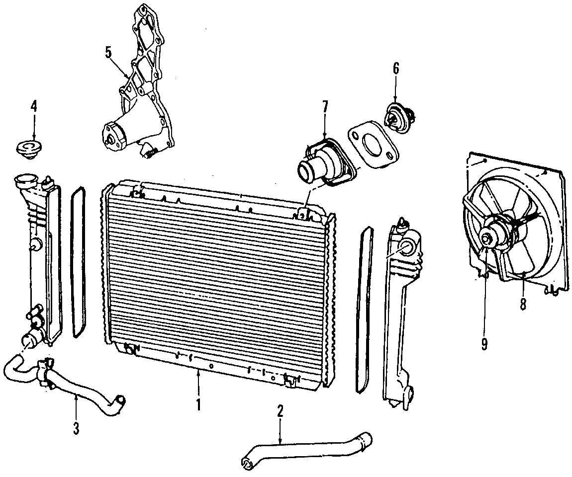 COOLING SYSTEM. COOLING FAN. RADIATOR. WATER PUMP.