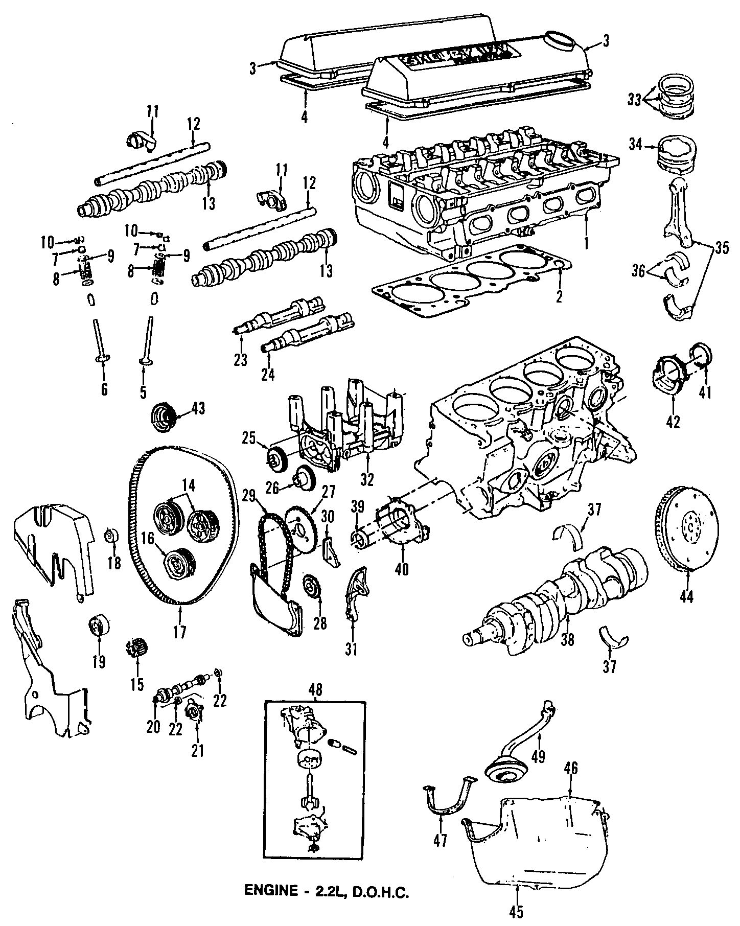 Diagram CAMSHAFT & TIMING. CRANKSHAFT & BEARINGS. CYLINDER HEAD & VALVES. LUBRICATION. MOUNTS. PISTONS. RINGS & BEARINGS. for your Dodge Neon  