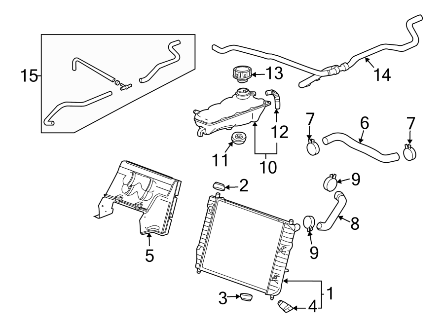 Diagram Seats & tracks. Radiator & components. for your 1991 Buick Century   