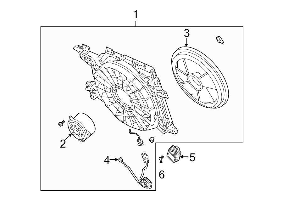 Diagram COOLING FAN. for your 2011 Buick Enclave    