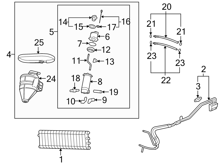 Diagram Oil cooler. for your 2012 Chevrolet Corvette   