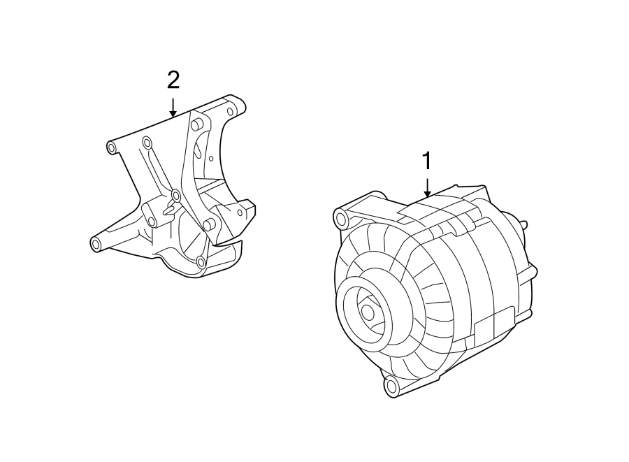 Diagram ALTERNATOR. for your 2014 GMC Sierra 2500 HD 6.0L Vortec V8 CNG A/T RWD WT Crew Cab Pickup 