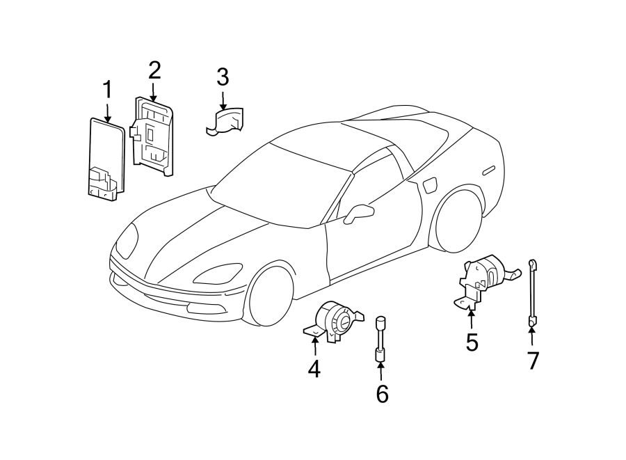 Diagram RIDE CONTROL COMPONENTS. for your 2016 GMC Sierra 2500 HD 6.0L Vortec V8 FLEX A/T 4WD SLE Extended Cab Pickup Fleetside 