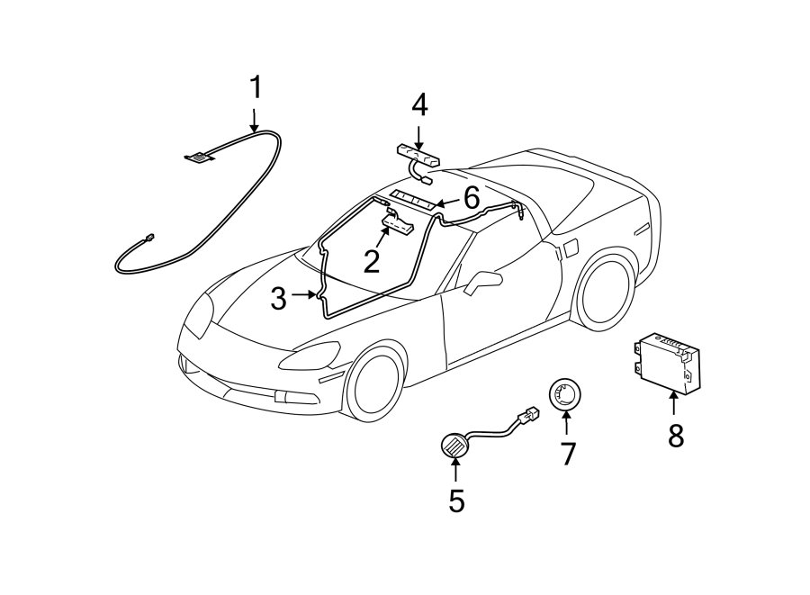 Diagram Navigation system components. for your 2001 Buick Century   