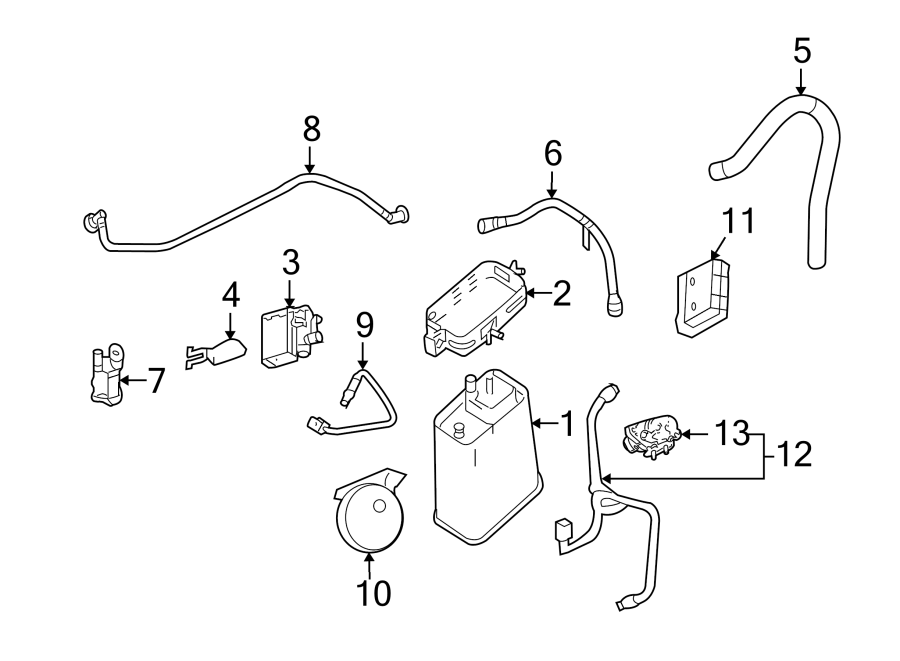 3Emission system. Emission components.https://images.simplepart.com/images/parts/motor/fullsize/CF05192.png