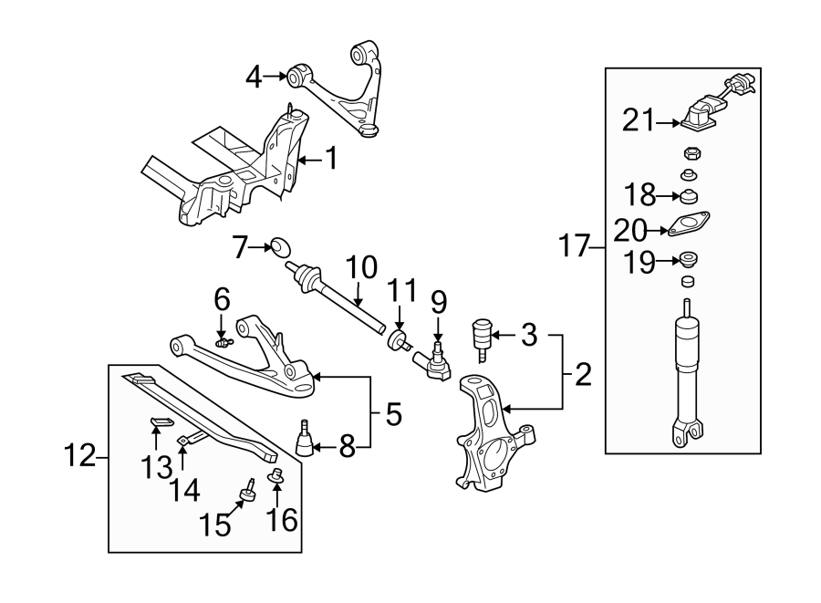 Diagram REAR SUSPENSION. SUSPENSION COMPONENTS. for your 2010 GMC Sierra 2500 HD   