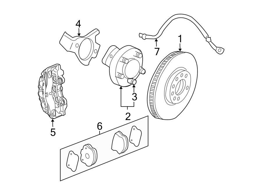 Diagram FRONT SUSPENSION. BRAKE COMPONENTS. for your 2011 Chevrolet Camaro   