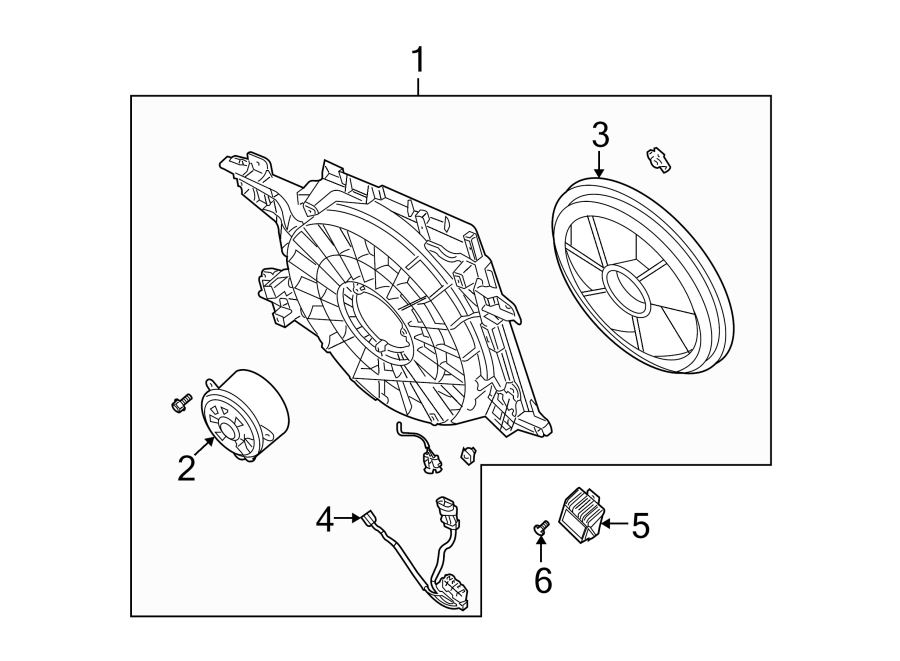 Diagram COOLING FAN. for your 2011 Buick Enclave    