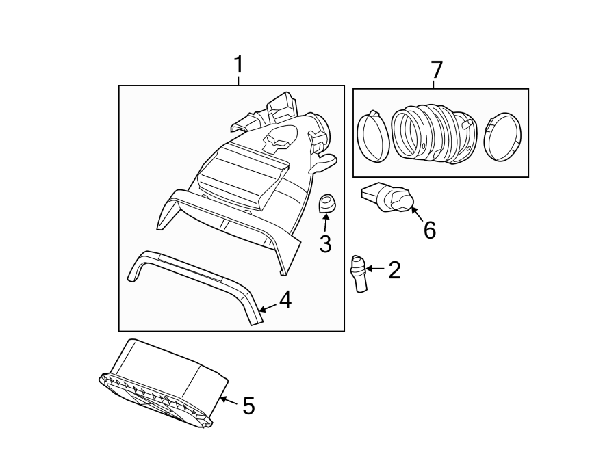 Diagram Air cleaner. for your 2020 GMC Savana 3500   