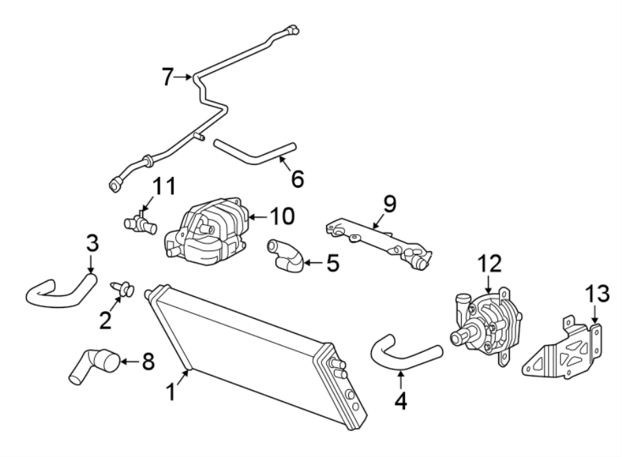 Diagram INTERCOOLER. for your 2021 Chevrolet Camaro 6.2L V8 M/T SS Coupe 