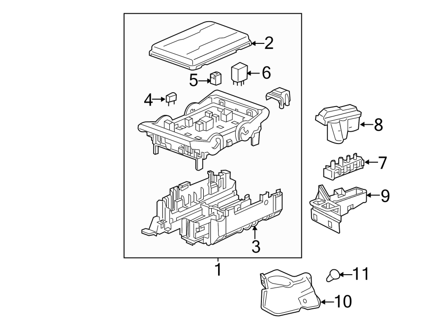 Diagram Fuse & RELAY. for your 2011 Chevrolet Suburban 1500   